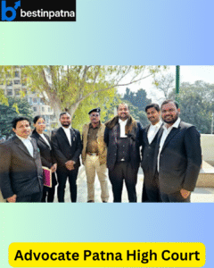 Professional group photo of Advocate Patna High Court and team near the Patna High Court, symbolizing his reputation among the Best Financial Case Lawyers in Patna for high-stakes family matters and contested divorce cases.