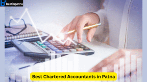 Person using calculator and analyzing financial data, representing the services offered by the Best Chartered Accountants in Patna